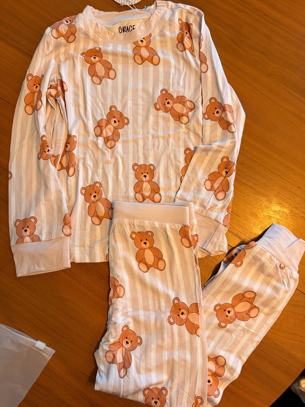 NWT bear bamboo pajamas